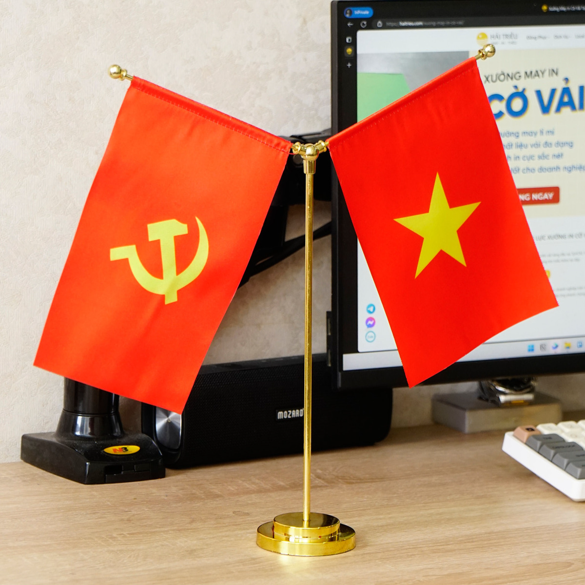 Cờ để bàn trang trí decor Hà Tĩnh